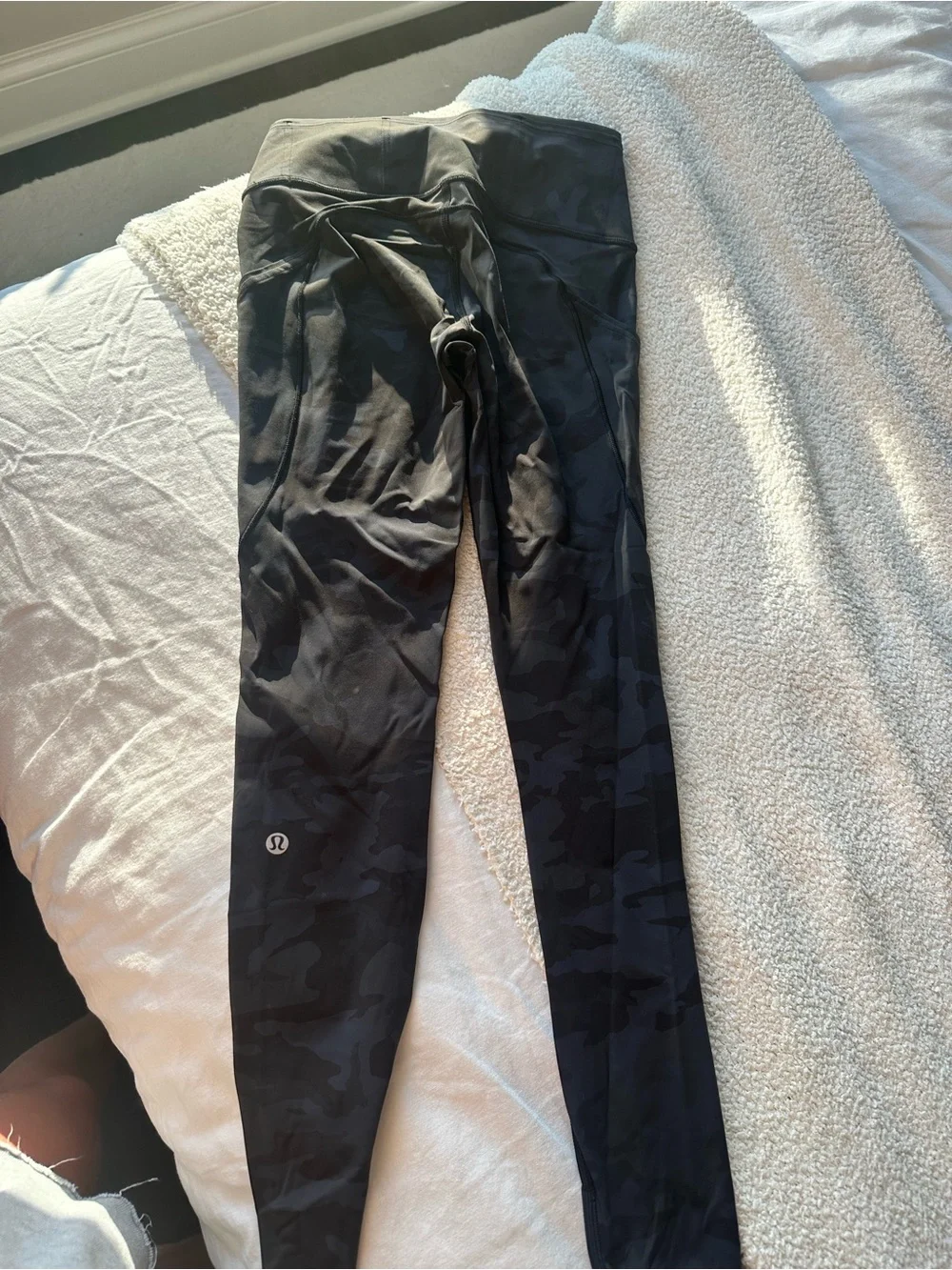 lululemon athletica Black Camouflage 25” fast and free Leggings
